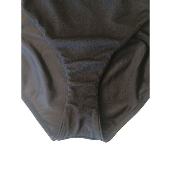 Bar III Tell Me About It Stud One Piece Swimsuit Black XL NWT - Picture 8 of 9